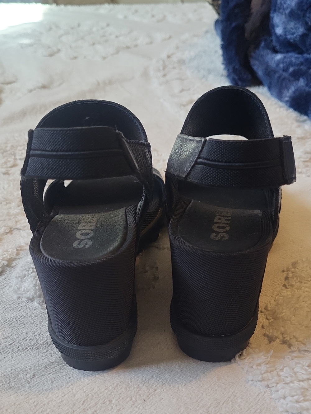 Sorel Black Women's Open-Toe Slingback Sandals Size 8 - Picture 5 of 7